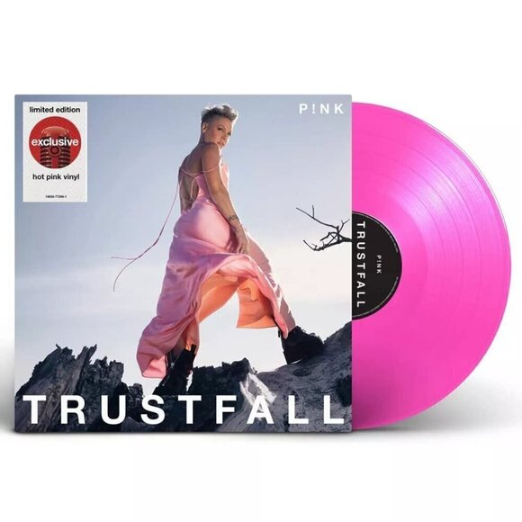 Pink - TRUSTFALL Hot Pink Colored Exclusive Limited Vinyl LP - Picture 1 of 3